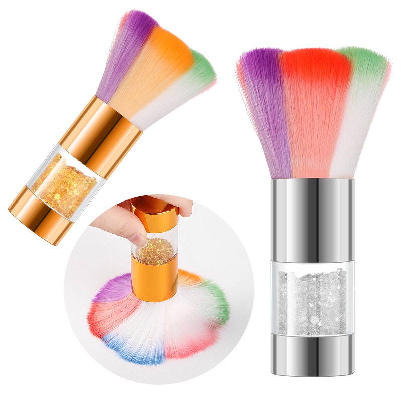 Kit 1/4 Pcs Pincel Espanador De Pó Para Unhas De Gel Acrigel Qualidade