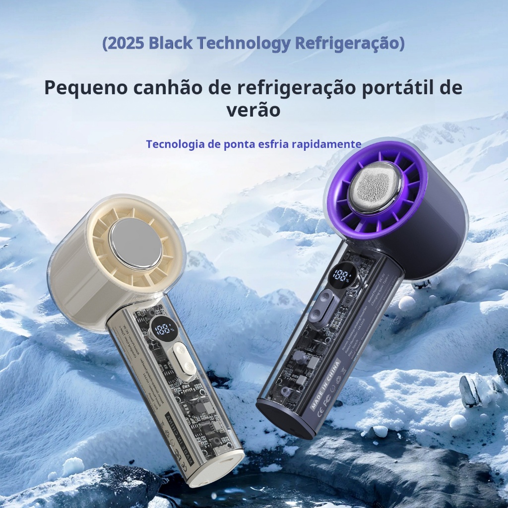 Pequeno ventilador USB portátil de alta velocidade, pequeno ventilador semicondutor portátil, ventilador de mesa.