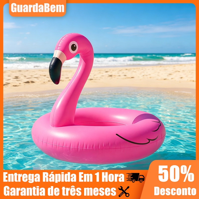 Boia Inflavel Flamingo Adulto Gigante Rosa Piscina Praia Adulto Infantil Festa e Verão