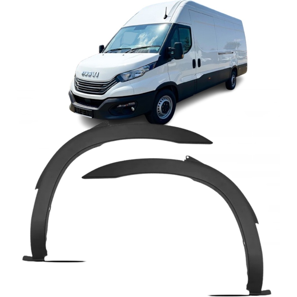 Par Moldura Alargador Paralama Vão de Roda Dianteiro Iveco 20/25 Daily