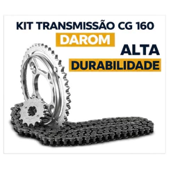 Kit Transmissão Relação CG 160 2016+ 428x15x44