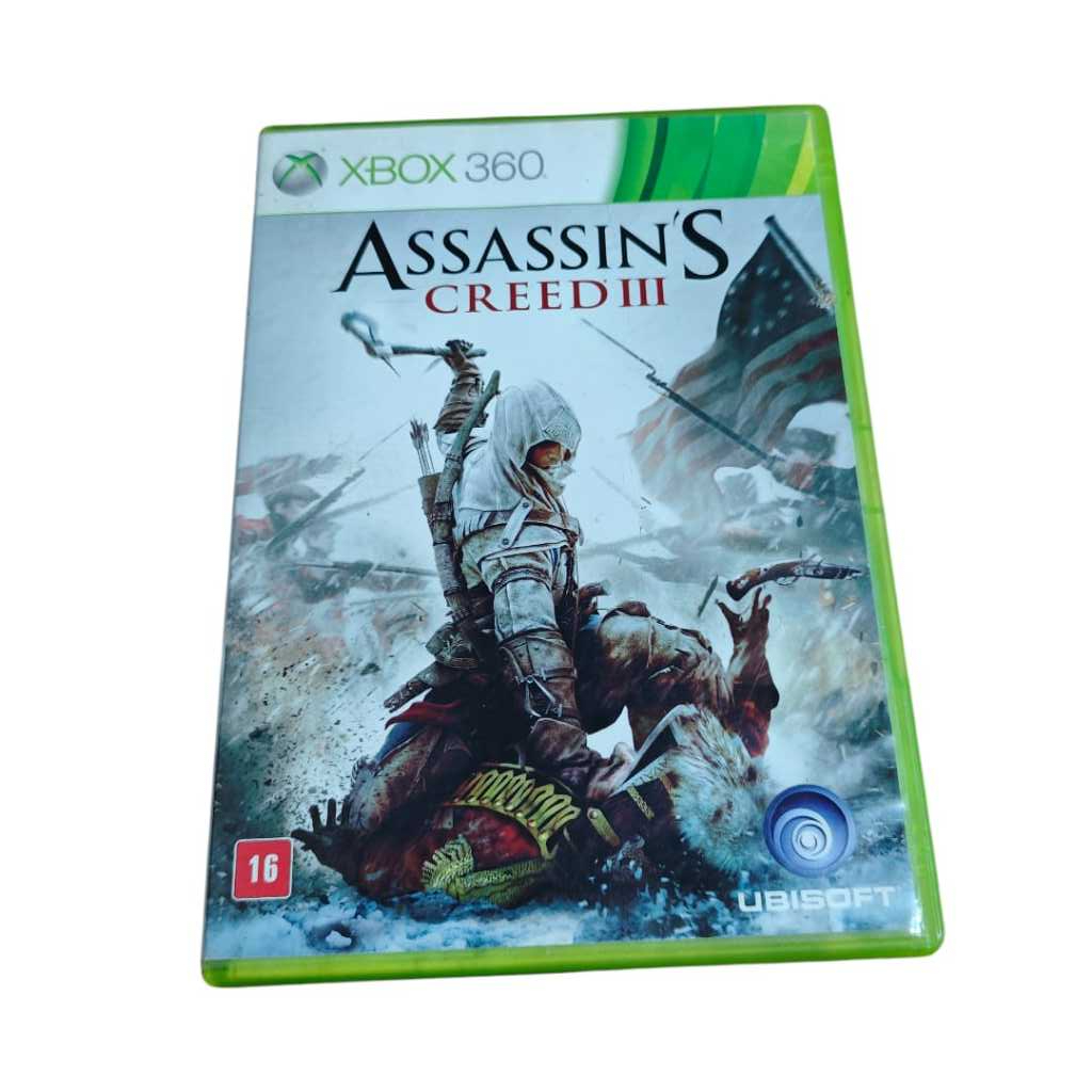 (USADO) Jogo Assassin's Creed 3 III Xbox 360 Mídia Física