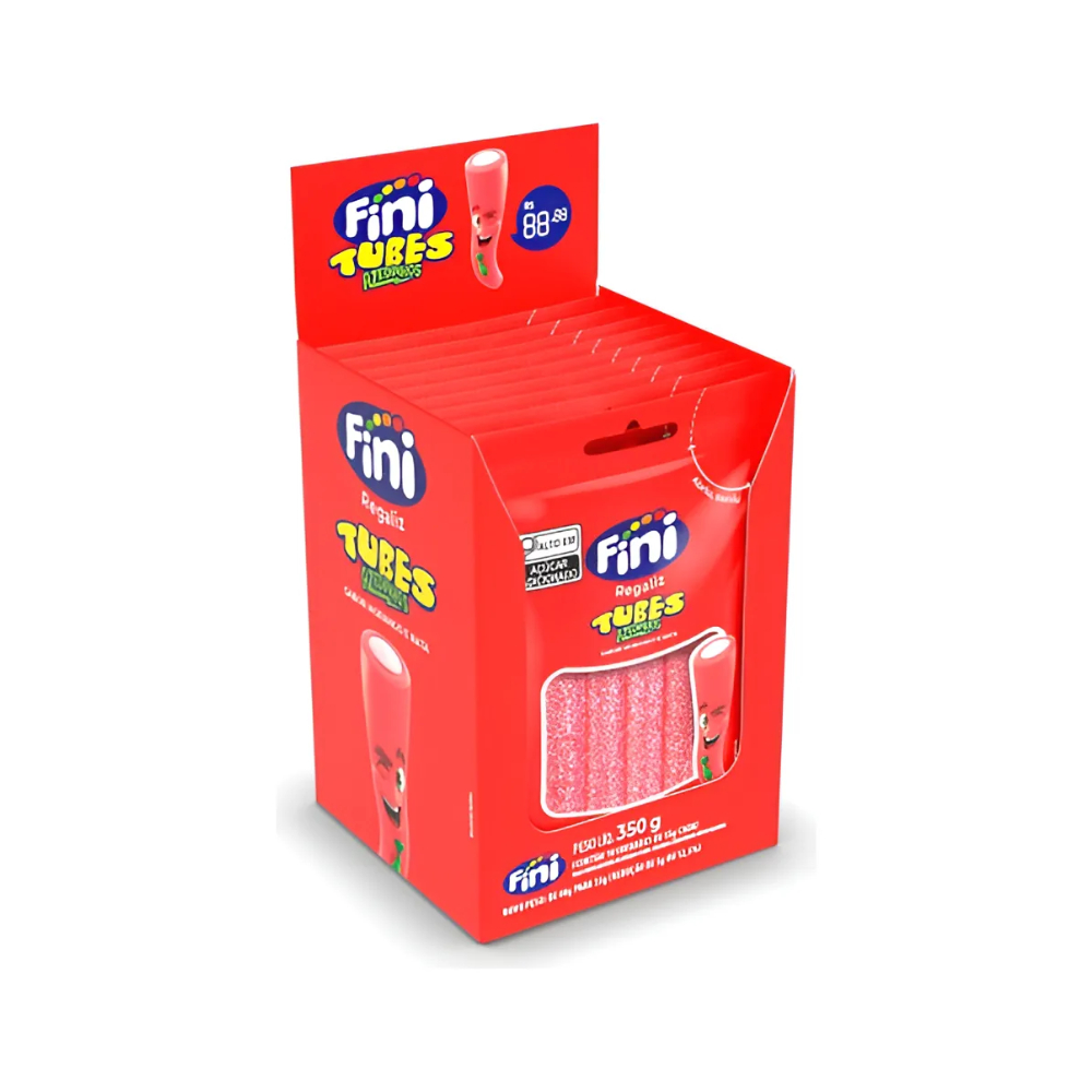 Fini Tubes Morango Citrico 10 unidades de 35g