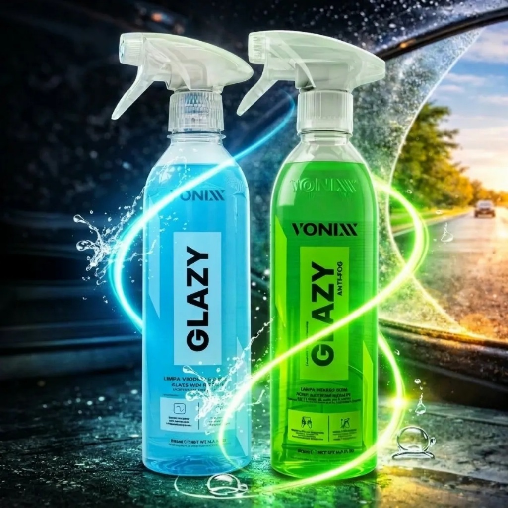 GLAZY Anti-fog Anti Embaçante + Glazy Limpa vidros Vonixx Lançamento