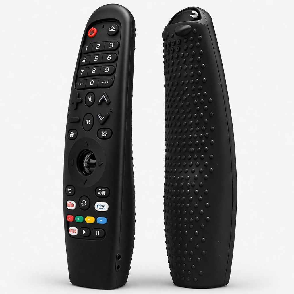 Capa de Silicone para Controle LG Smart TV Magic Remote MR18 MR19 MR20 Preta