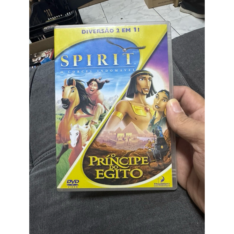 dvd Duplo Spirit e O Príncipe do Egito - original e dublado - fotos reais