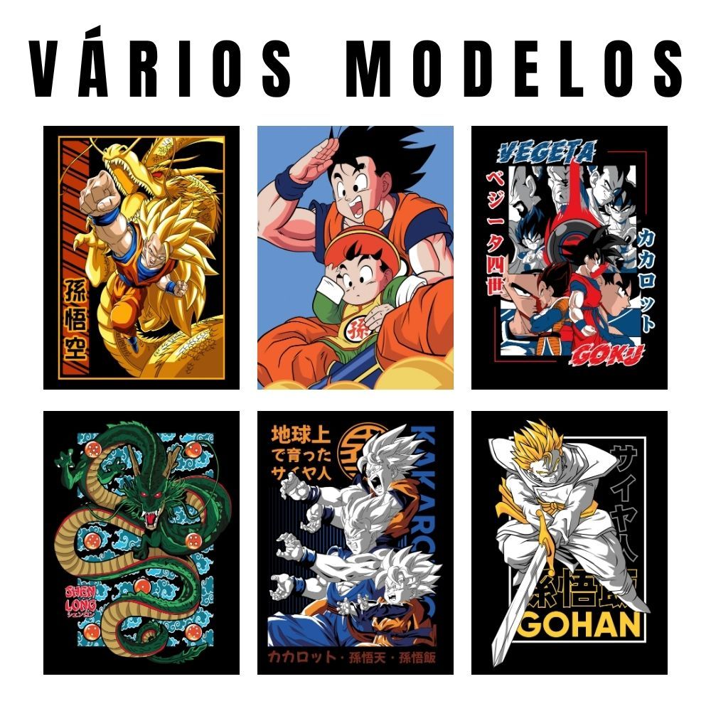 Placa Decorativa MDF Grande Dragon Ball Quadro Anime Goku Decoração & Parede