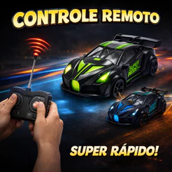 Carrinho Controle Remoto Infantil Alta Velocidade Carro Corrida Esportivo com Controle + Presente