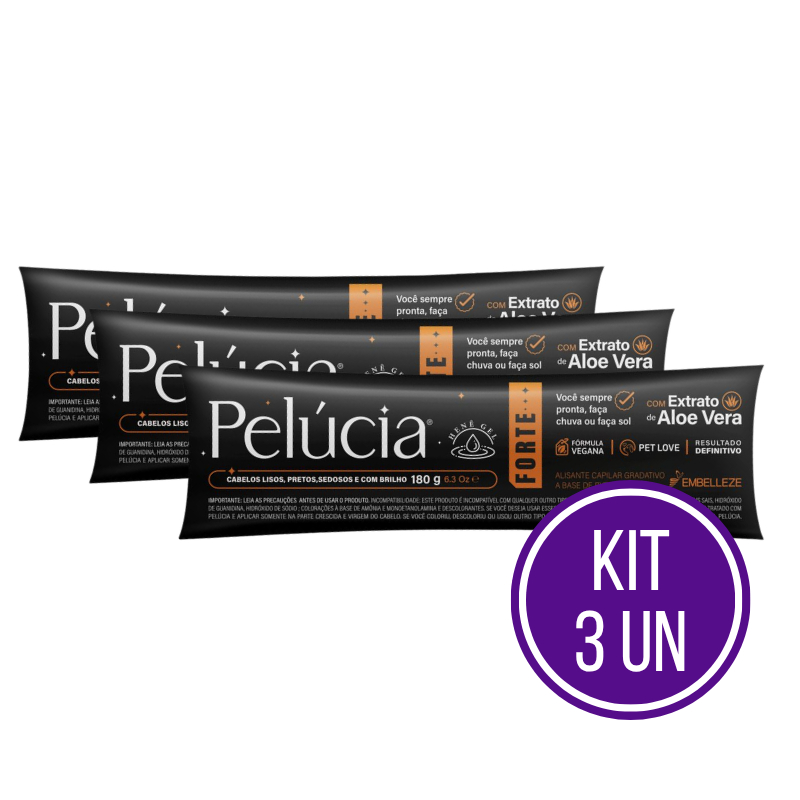 Kit 3 Henê Pelúcia Forte 180g