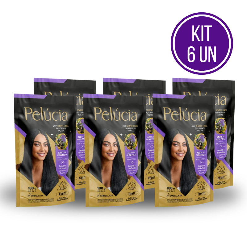 KIT 6 HENÊ PELÚCIA FORTE POUCH
