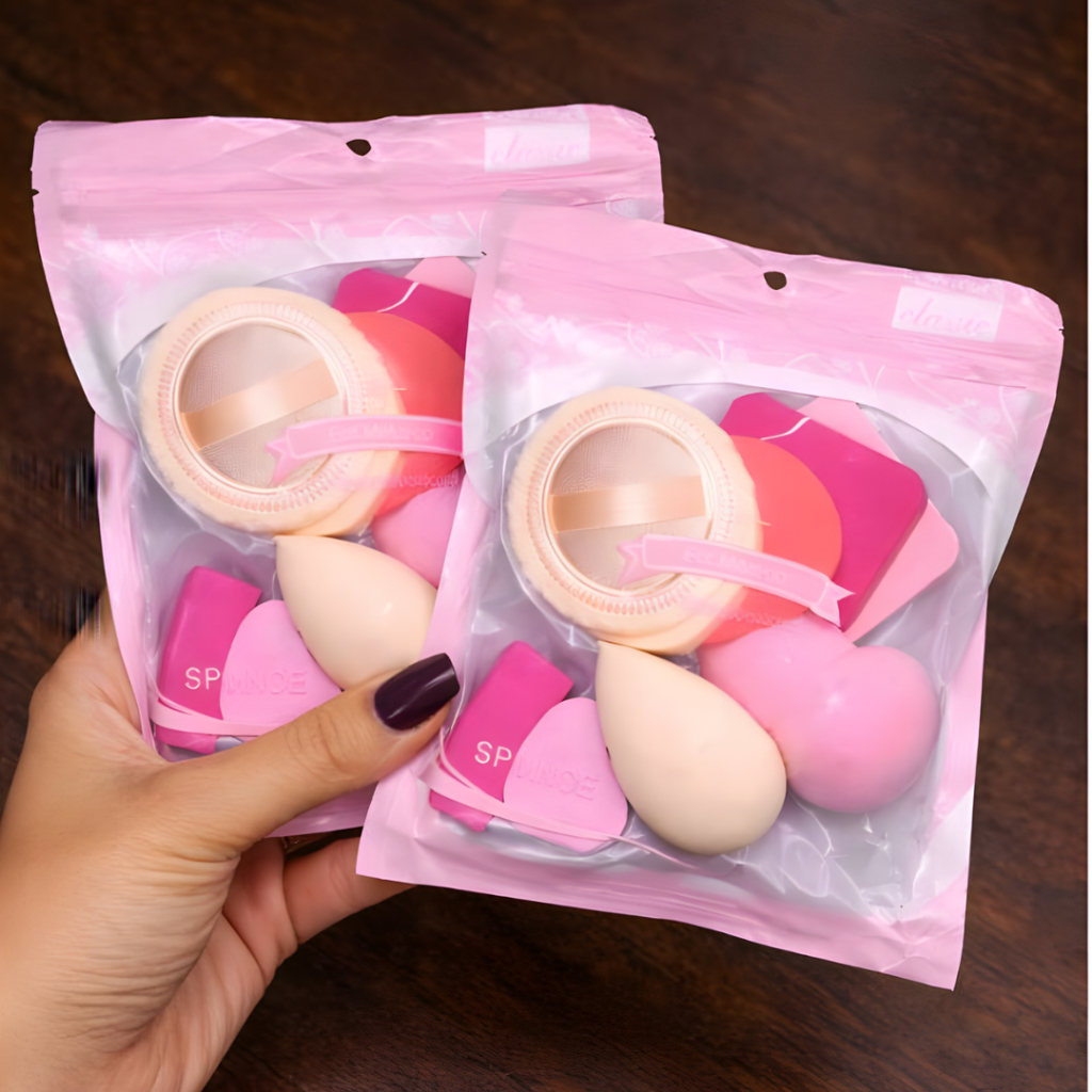 Kit Esponja De Maquiagem 9 ou 18 Un Macia Profissional Beauty Blender Para Rosto