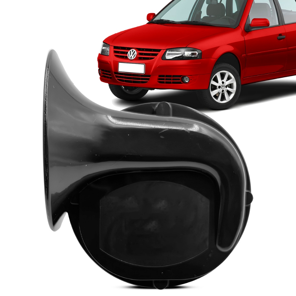 Buzina Elétrica 12V Gol Parati Saveiro Universal Com Suporte Caracol 110dB 510Hz