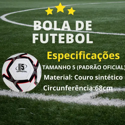 Bola Futebol Campo Capotao Tamanho Oficial Infantil Premium