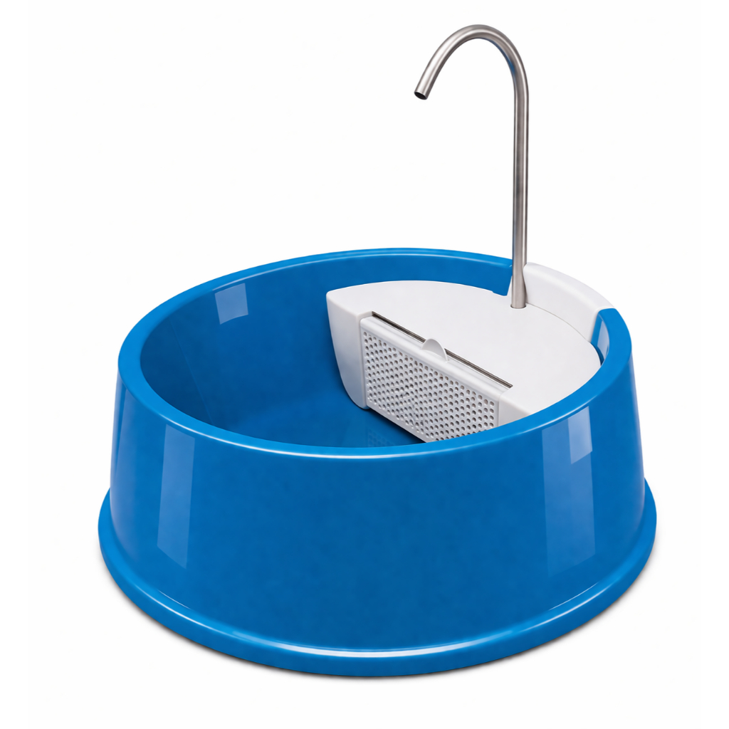 Fonte Bebedouro Automatica Agua Fresca Gatos Caes Joy Furacao Pet Bivolt Azul