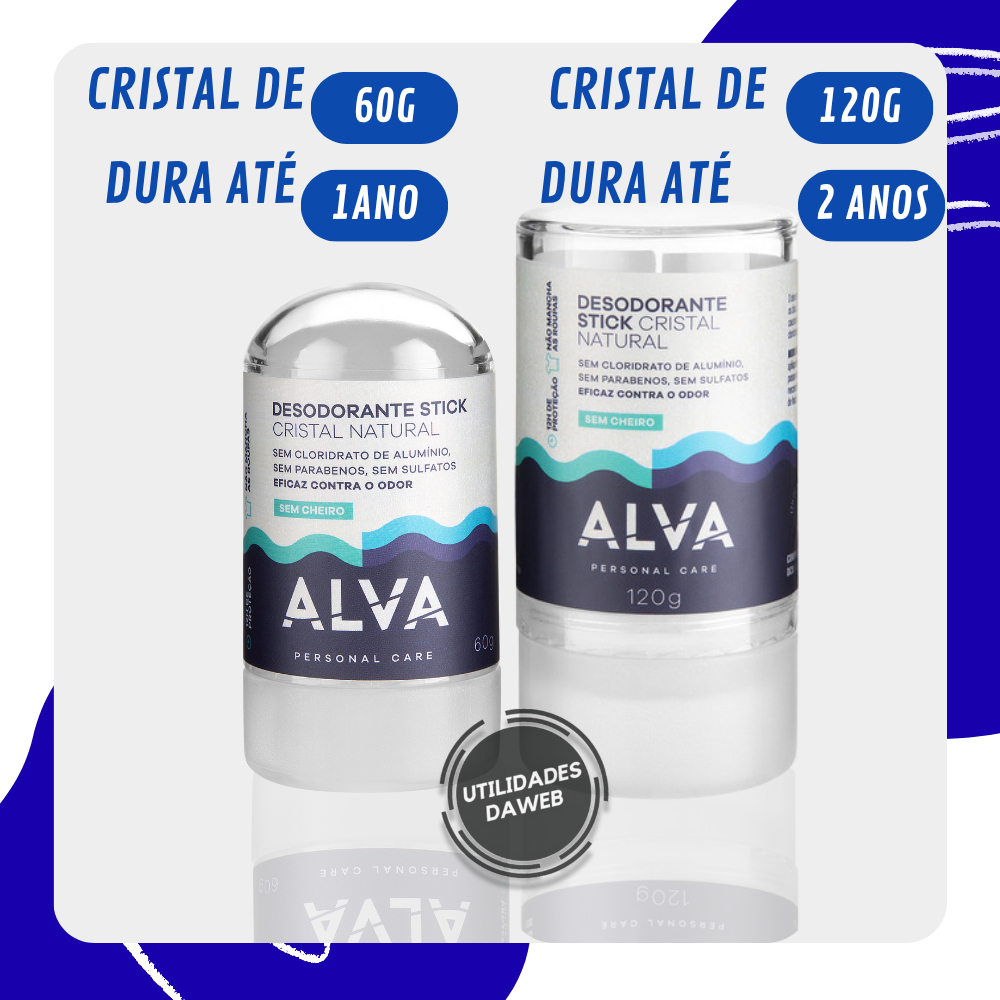 Alva Personal Care Dura Até 2 Anos Stick Kristall Sensitive Sem Perfume em Oferta na Shopee