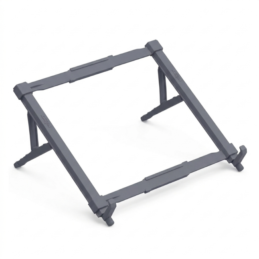 Suporte Apoio Para Notebook Tablet Ergonômico Home Office Resistente Portátil com 5 Níveis De Ajuste cor Cinza