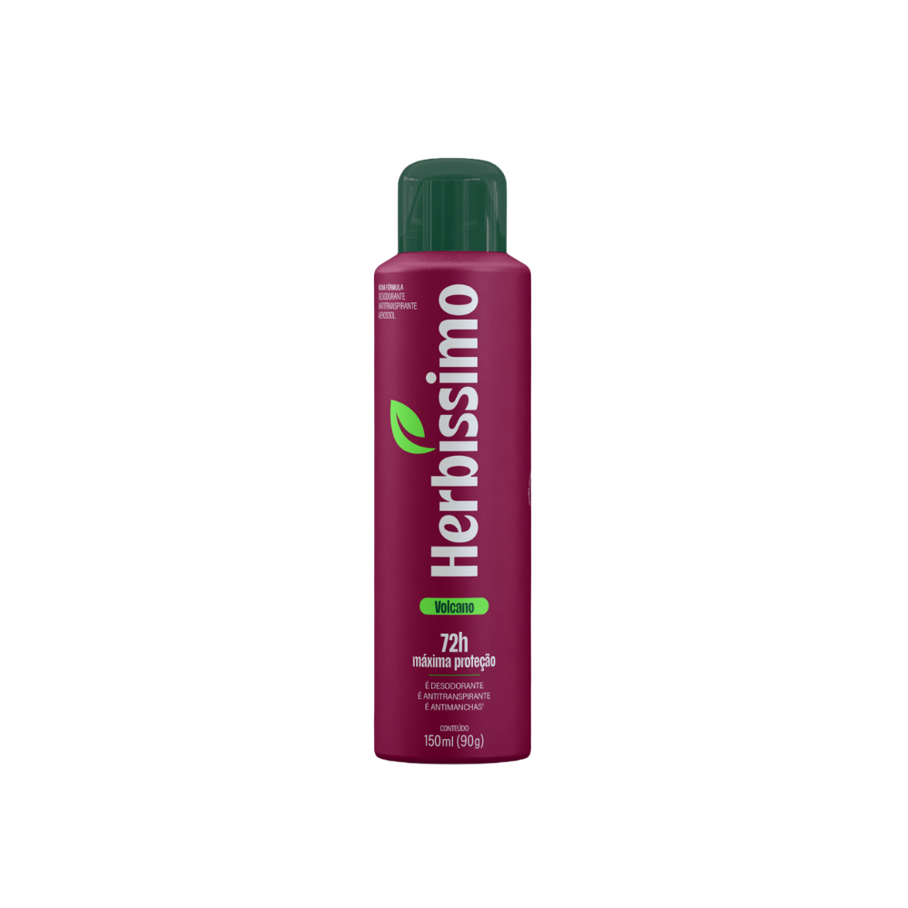 Desodorante Antitranspirante Aerossol Herbíssimo Volcano 150ml