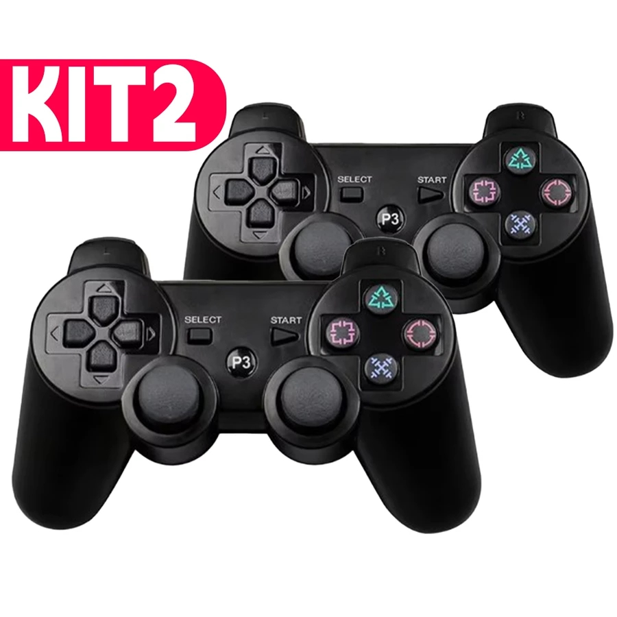 Controle  Compatível PS3 Sem Fio Joystick compatível Playstation Dualshock 3