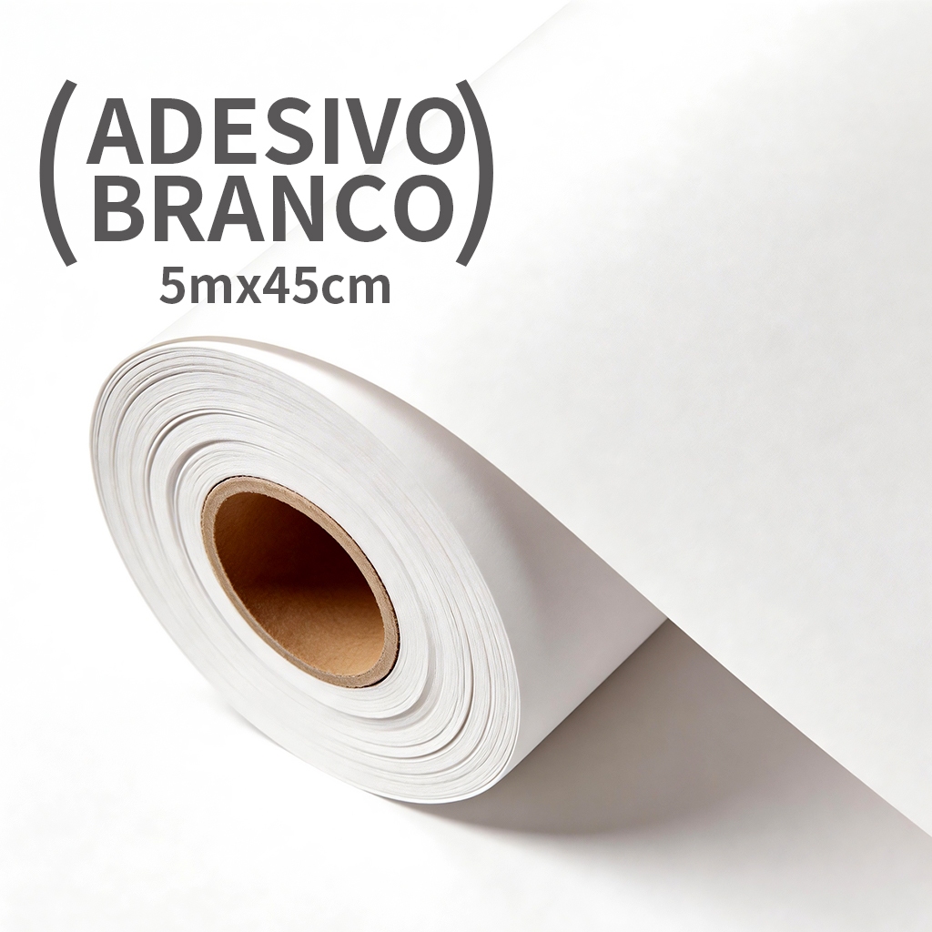 Papel Adesivo Tipo Contact Branco 5 Metros Lavável Autocolante Para Móveis Parede Decoração Resistente Kit 1/2/3 Peças
