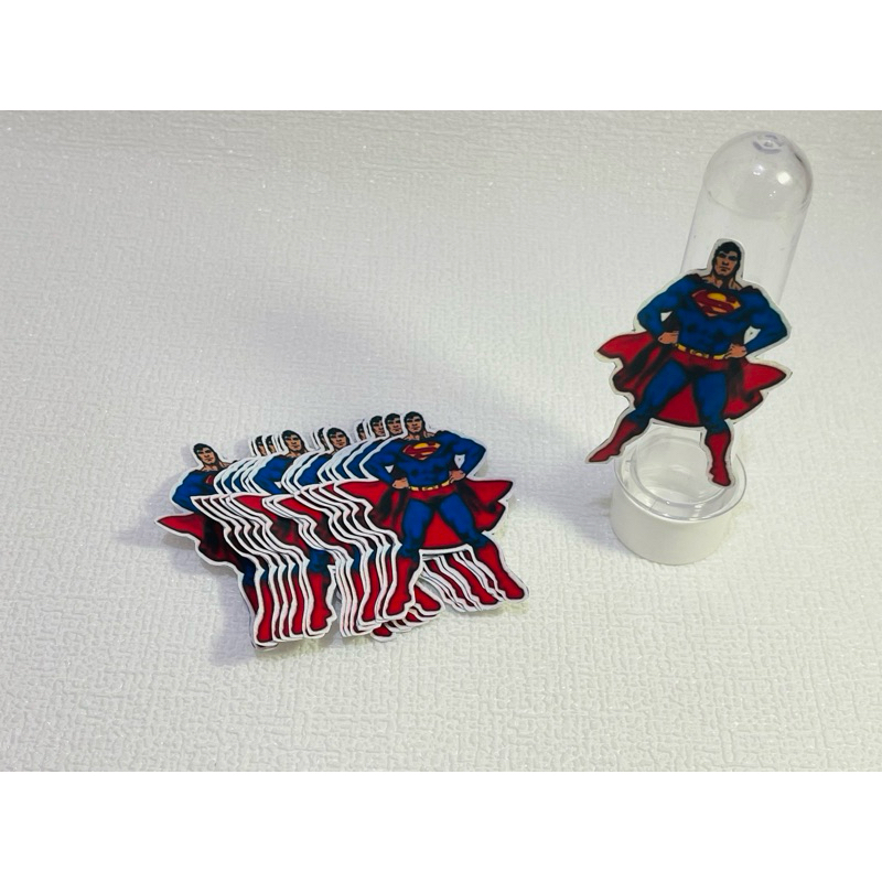 aplique do super man em 3 D com 20 unidades