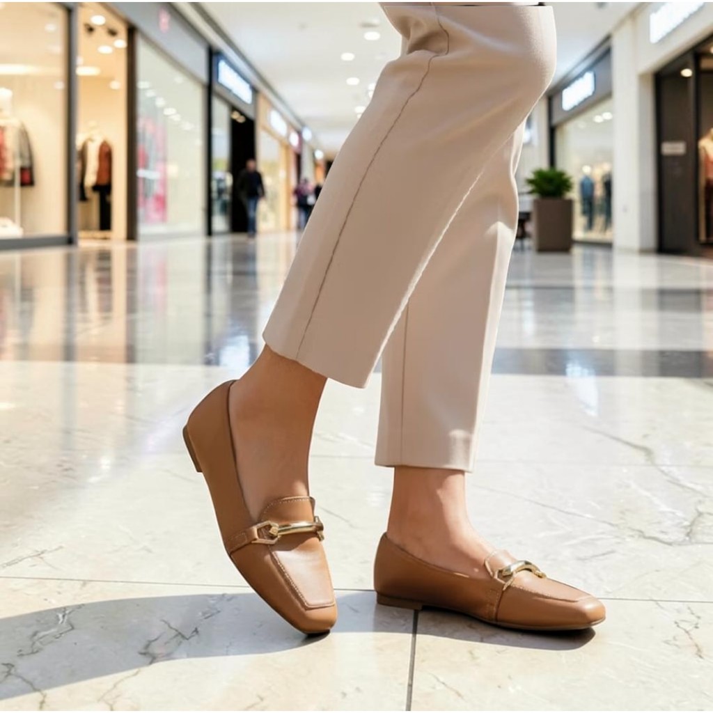 Sapatilha Mocassim Feminina Confortável Casual Elegante Leve Macia Para Trabalho Dia a Dia Do 34 ao 40