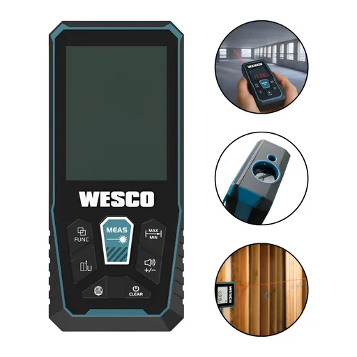 Trena Laser Digital 50m Wesco WS8916K - Precisão Profissional com Cálculo Automático