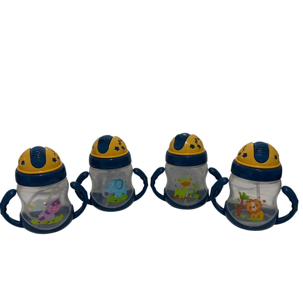 Copo De Transição Aprendizado Infantil 250ml Com Alça Antivazamento Bico De Silicone