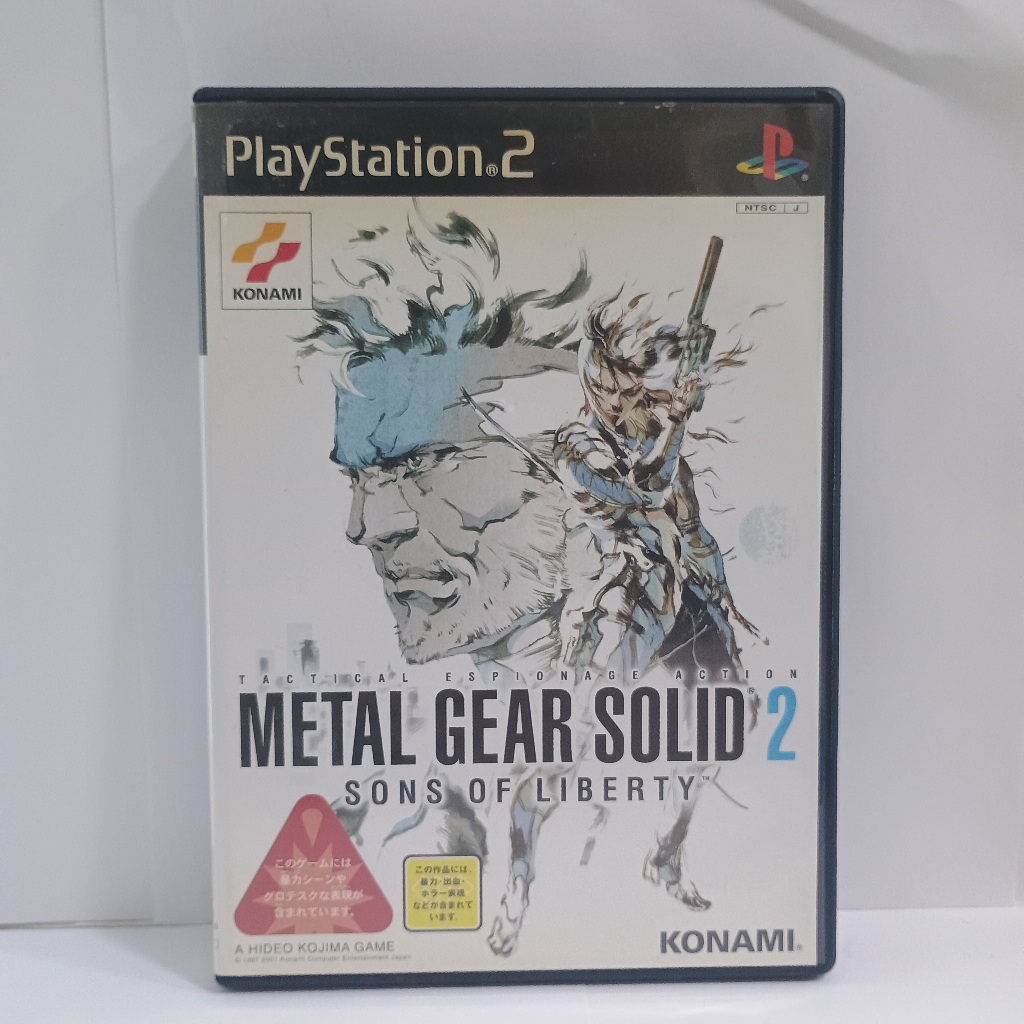Metal gear 2 sons of liberty JPN- jogo original mídia física ps2 japonês