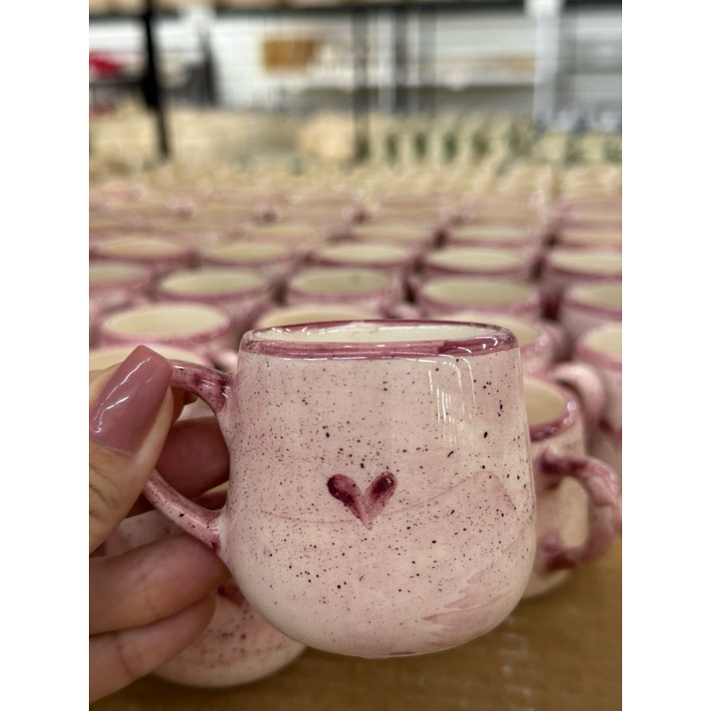 Caneca Xícara Americana Média em Cerâmica Pintada a Mão