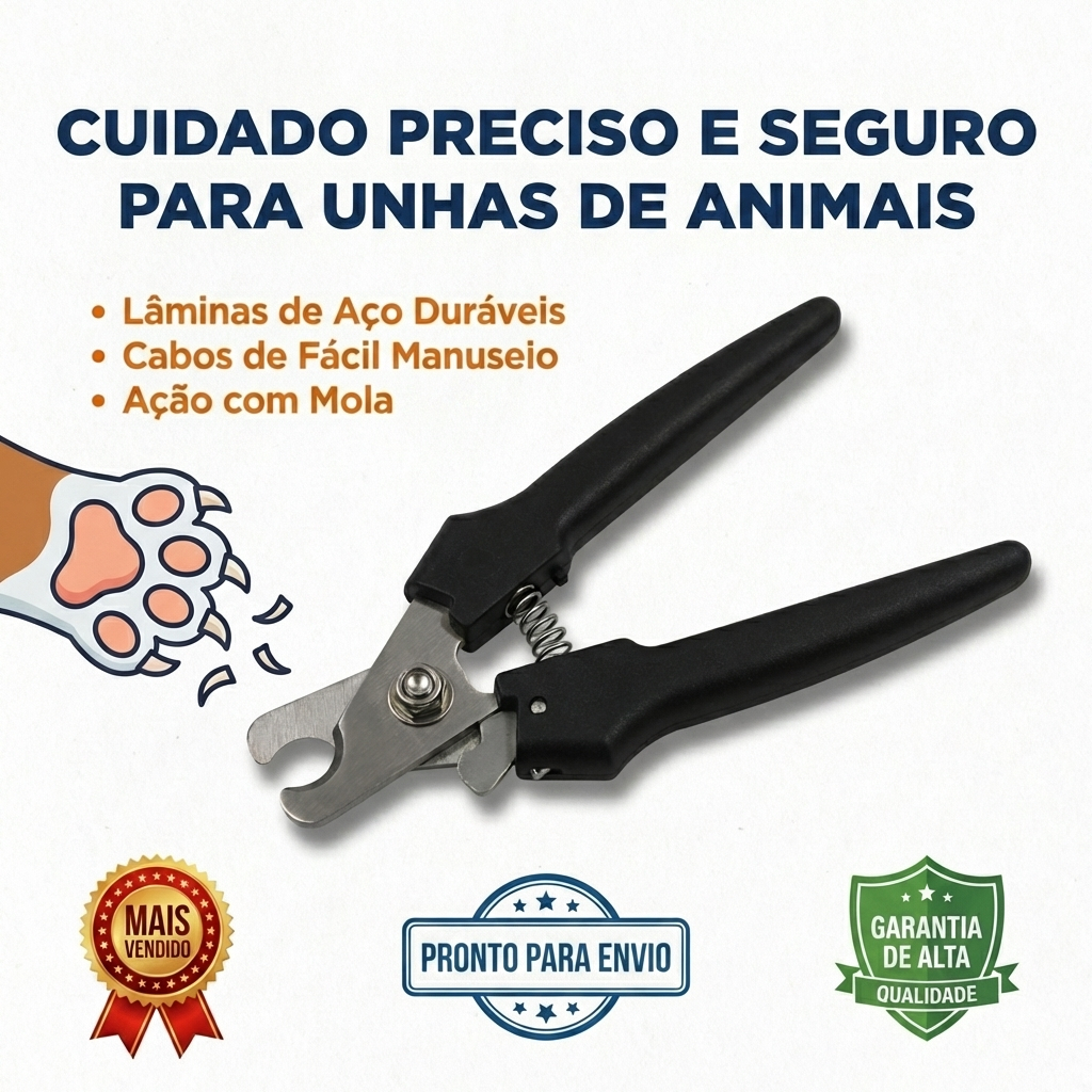 Alicate de Unha para Cachorro Gato Animais de Estimação Tradicional