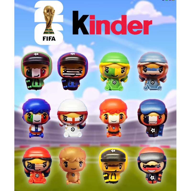 Complete a sua coleção Funko COPA DO MUNDO 2026 Kinder Ovo