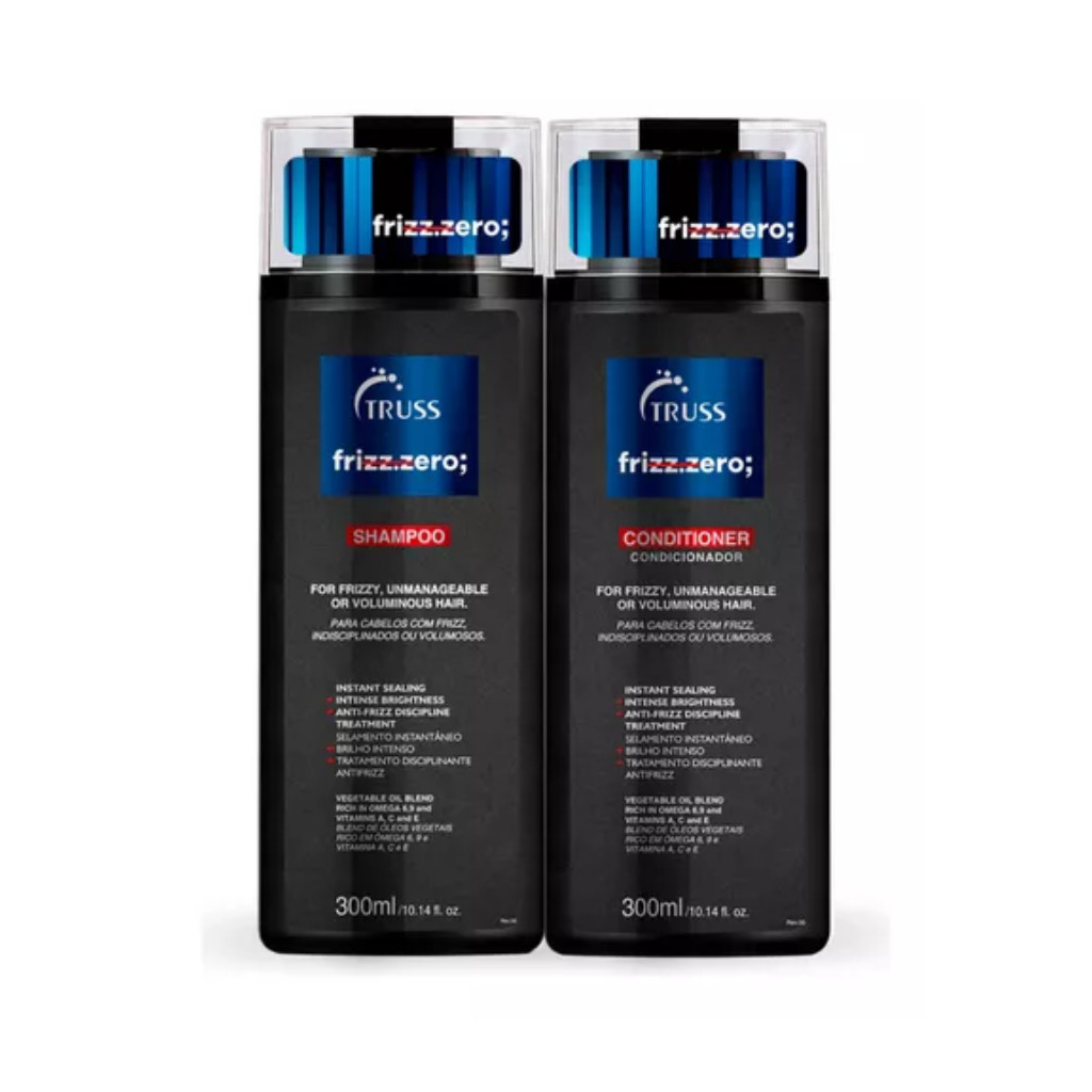 Kit Shampoo E Condicionador Frizz Zero 300ml - Truss
