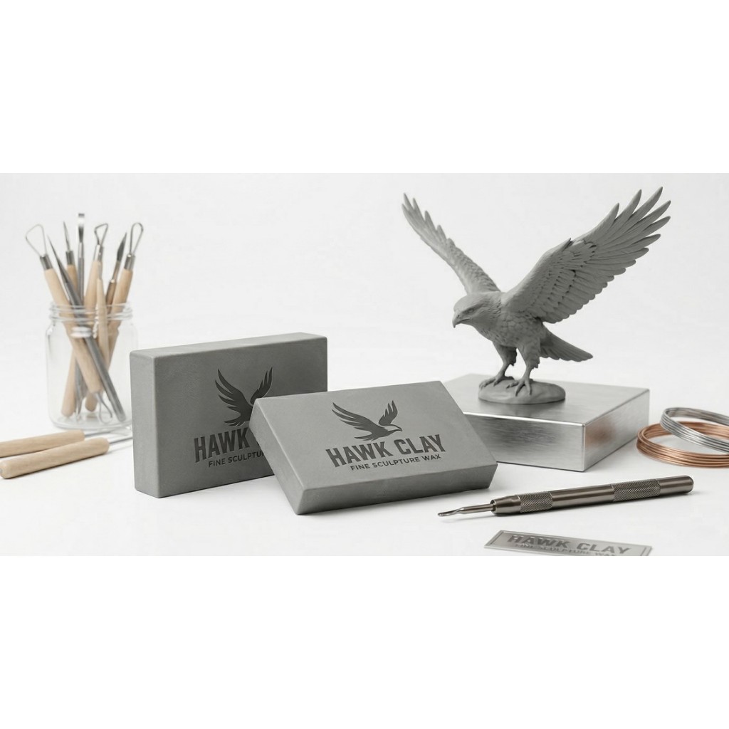 HAWK CLAY - WAX PEN CLAY - CERA PARA WAX PEN ESCULTURA 200 G RECEITA ORIGINAL