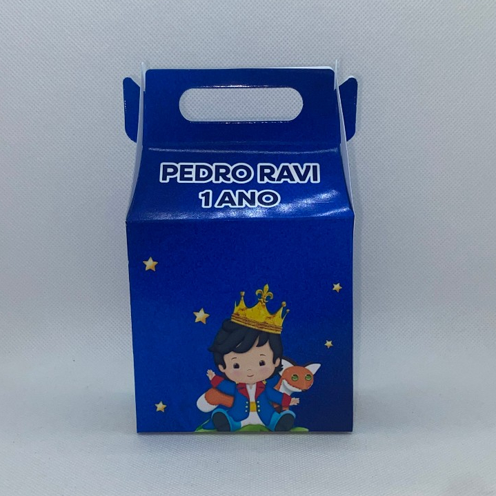 Caixinha Pequeno Príncipe Maletinha Personalizada Nome Idade Lembrancinha Festa Infantil Aniversário