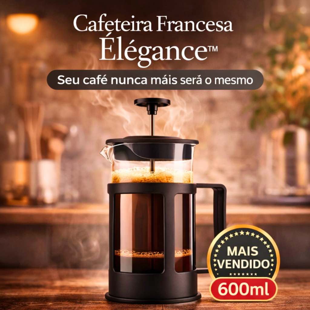Imagem Cafeteira Francesa 600ml 300ml Prensa Cremeira Café Expresso Cremoso Sem Filtro Cha Leite Capuccino