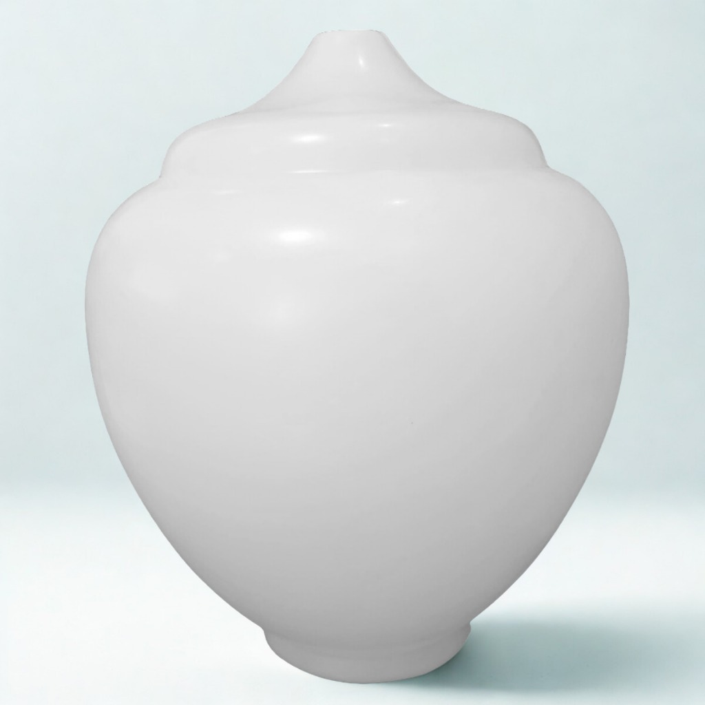 Globo Português Celeste Plástico Boca 15cm para Poste Decorativo