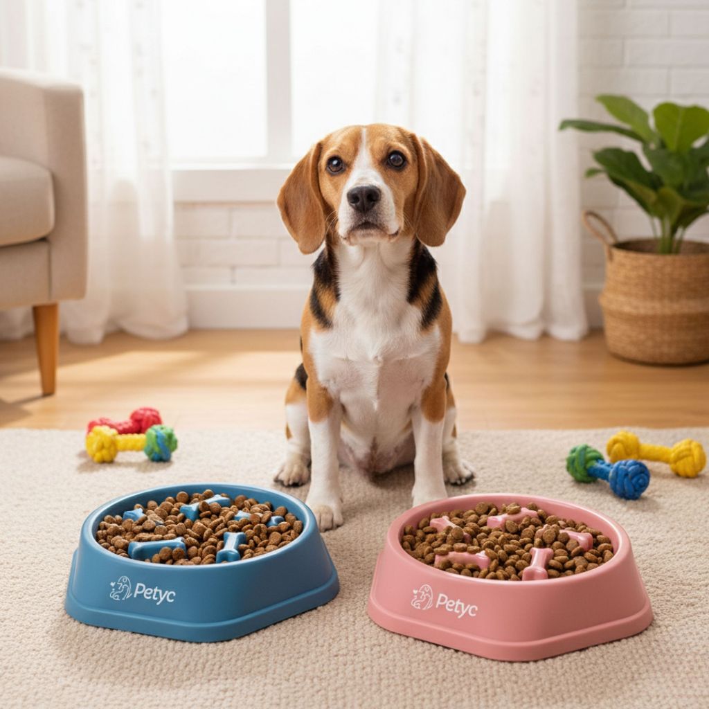 Comedouro Lento Labirinto Educativo Antiderrapante Cães e Gatos PETYC Original Anti Stress