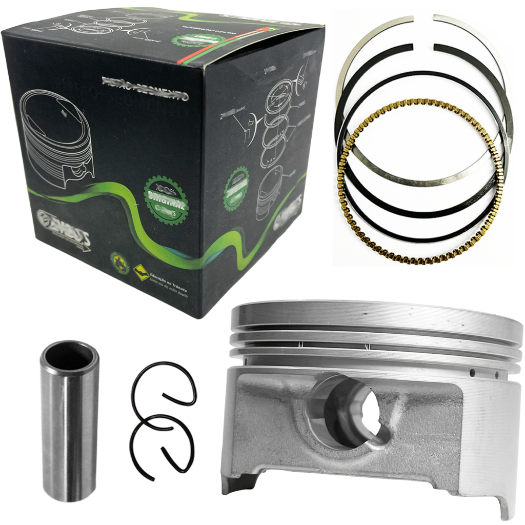 Pistão 4mm para Honda CG Titan / Fan / Start 160 (medida 61.3mm)