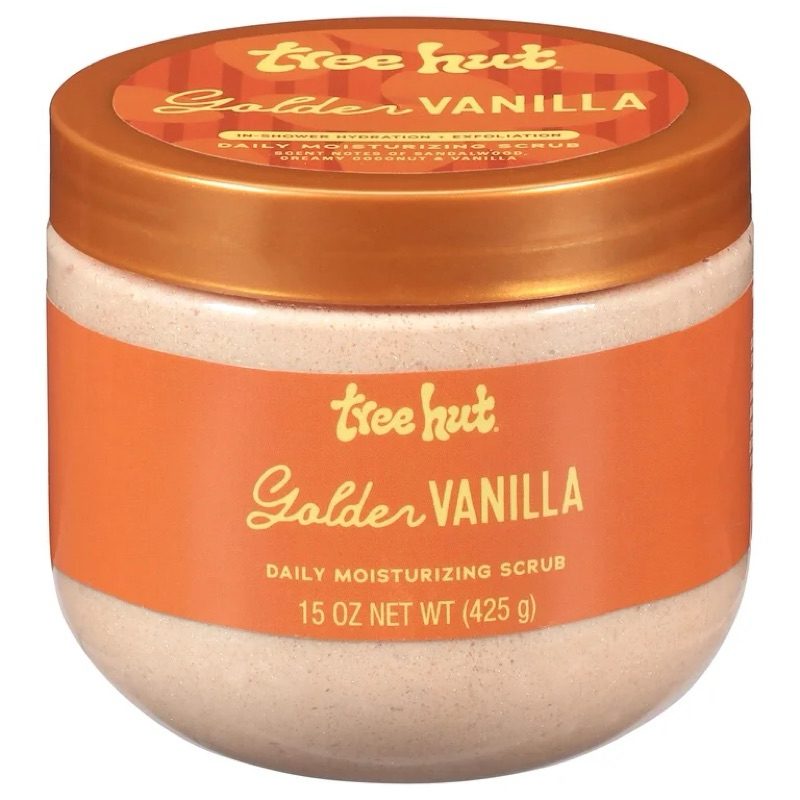 TREE HUT GOLDEN VANILLA DAILY MOISTURIZING SCRUB (425G) – ESFOLIANTE HIDRATANTE DIÁRIO IMPORTADO