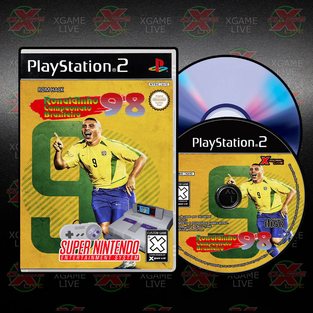 Ronaldo 98 Campeonato Brasileiro - SNES - Repro Patch Ps2 / Play 2 By XGAMELIVE