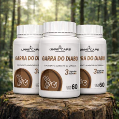 Garra do Diabo 500mg 60 Cápsulas | Suplemento Natural | Uso Diário | Unne Caps