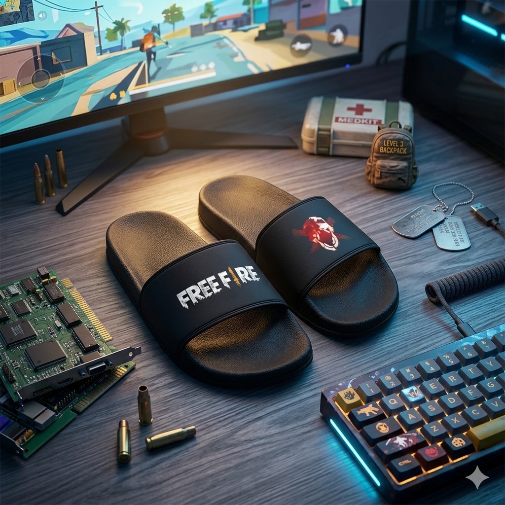 Chinelo Freefire Style Chinela Slide Estampada Jogo