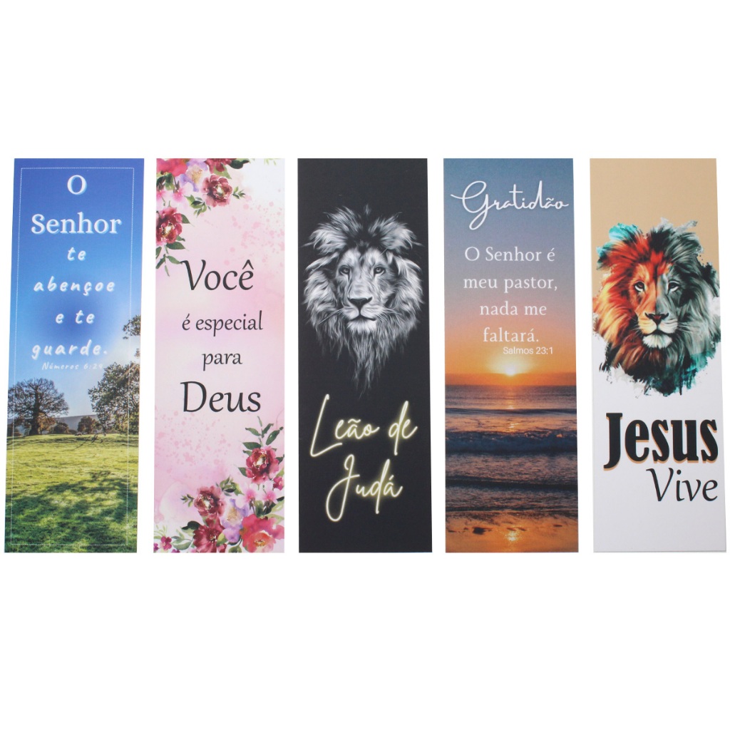 Kit 50 Marca Página Lembrancinhas Evangélicas em Oferta na Shopee