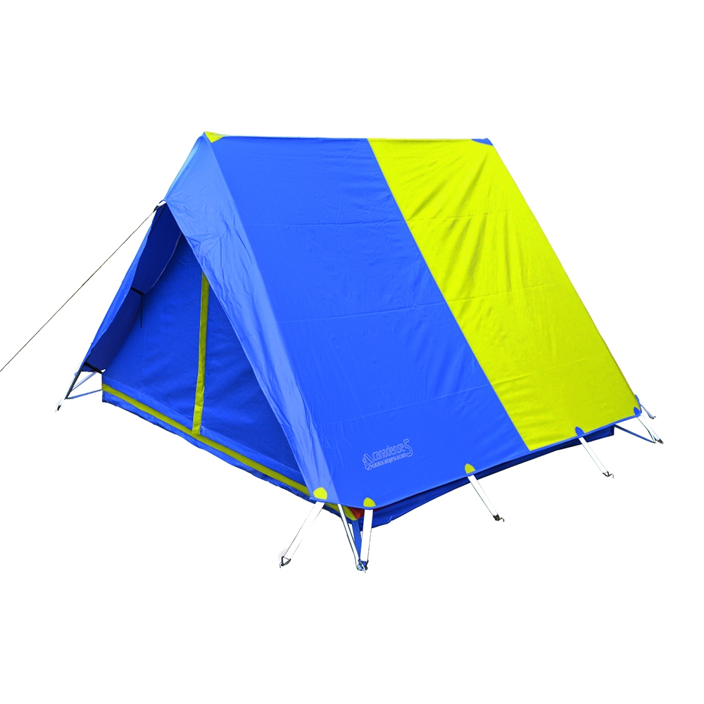 Barraca Canadense 5 Pessoas (Geração 5) Amarela e Azul - Campesca - Camping Aventureiros e Escoteiros