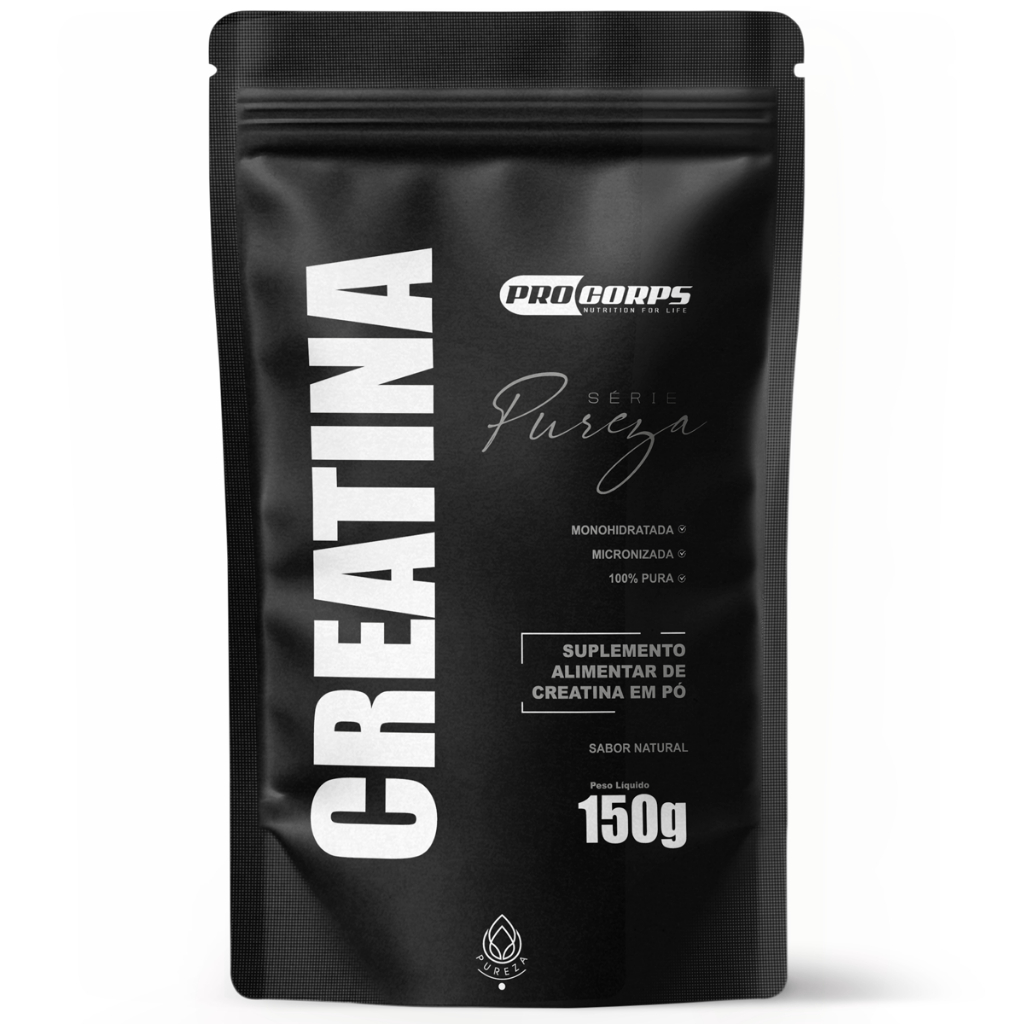 Pro Corps Creatina Pura Refil 150g Suplemento Fitness para Musculação