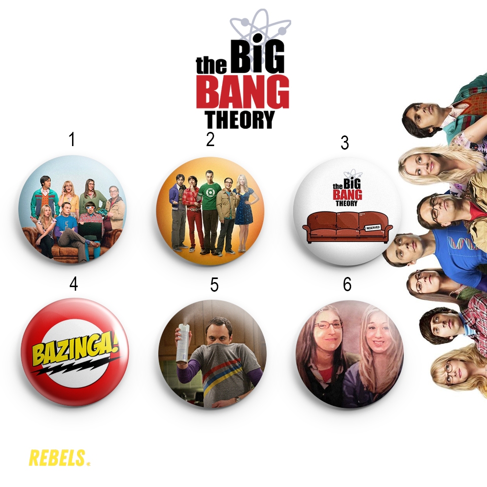 Kit Bottons - The Big Bang Theory - 32/44/58mm