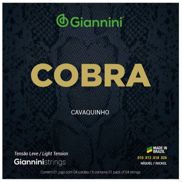 Cordas Para Cavaquinho Giannini Cobra Níquel GESCL Leve