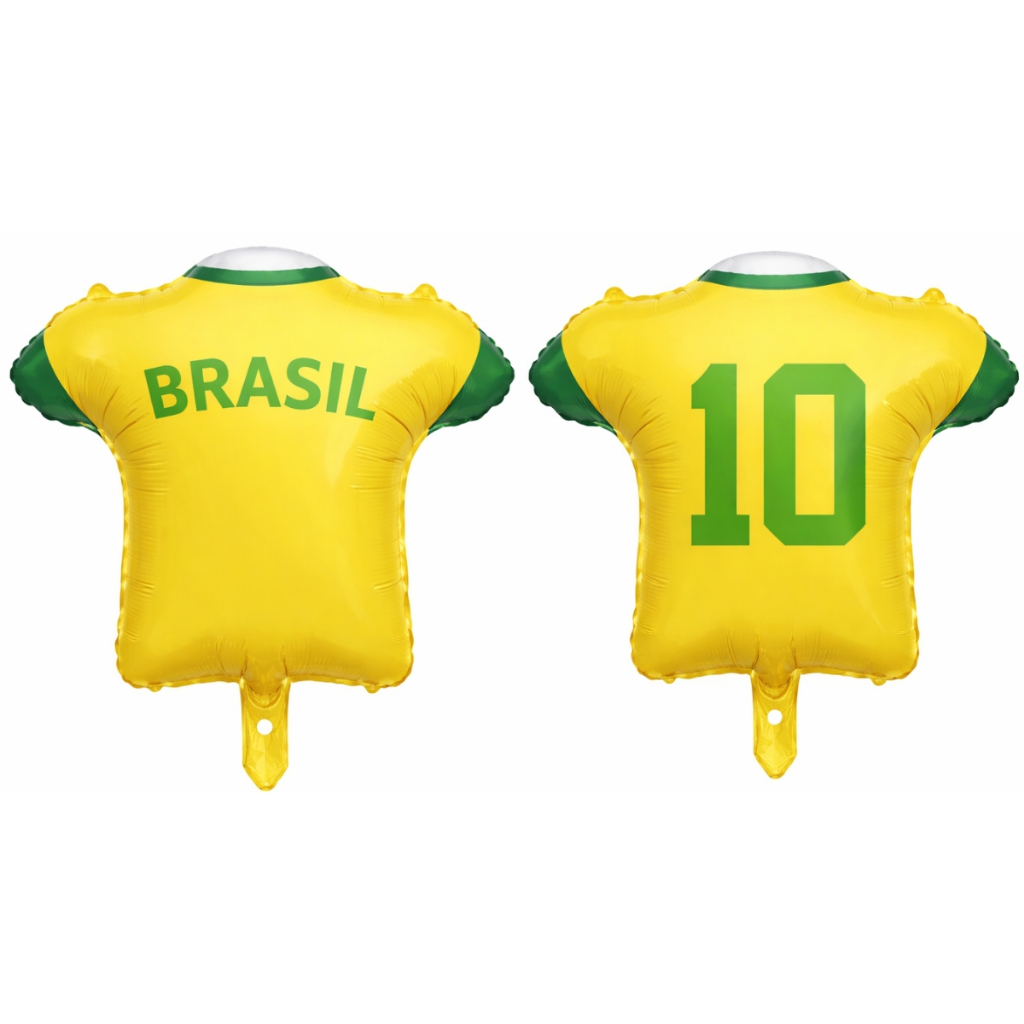 Balão Metalizado Camisa 10 – 58CM Decoração Torcida Copa Do Mundo 2026 #Partiufesta