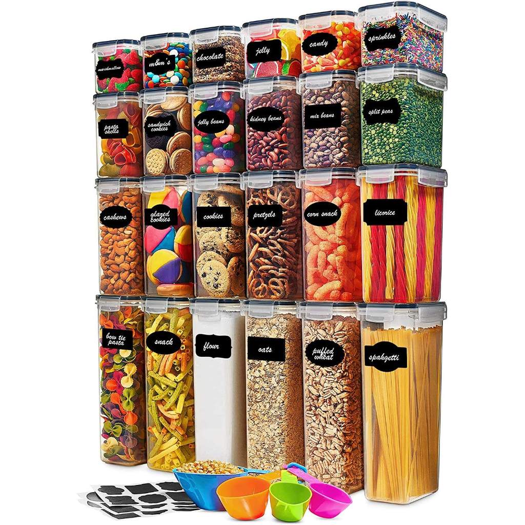 KIT 14 POTES HERMETICOS PARA COZINHA SUPER VEDAÇÃO