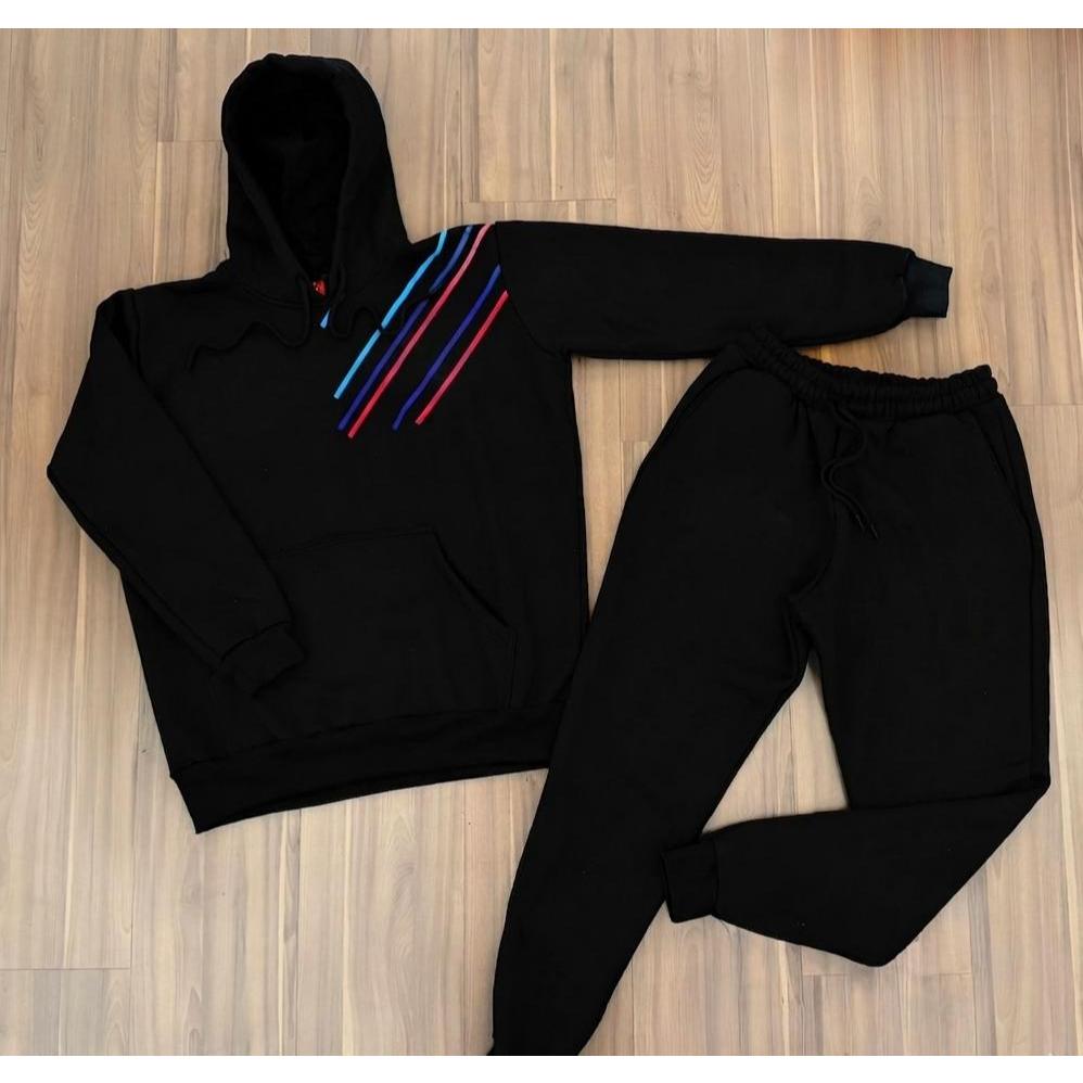 Conjunto Moletom Masculino BM Inverno Premium Canguru + Calça Moletom Estiloso Confortável